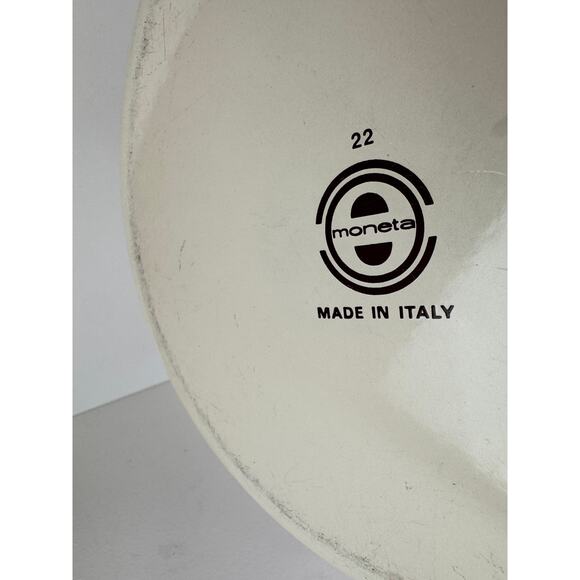 Vintage Moneta MCM Beige Brown Stock Pot 8-Quart Enamel with Lid Made in Italy - Picture 9 of 11